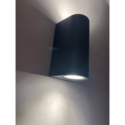 HÖFFTECH - Välisseinavalgusti 2xGU10/35W/230V IP65