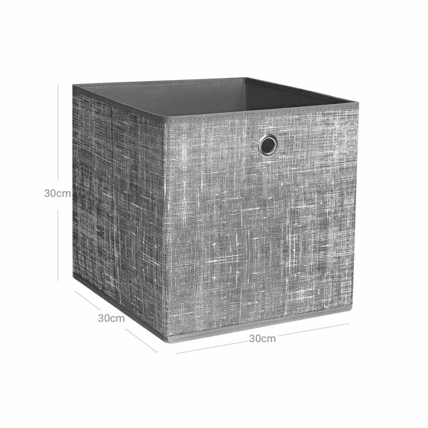 Hoiukastide komplekt 6 tk CURAN 30x30x30 cm hall