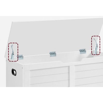 Hoiukirst TOVIAN 100x46x40 cm valge
