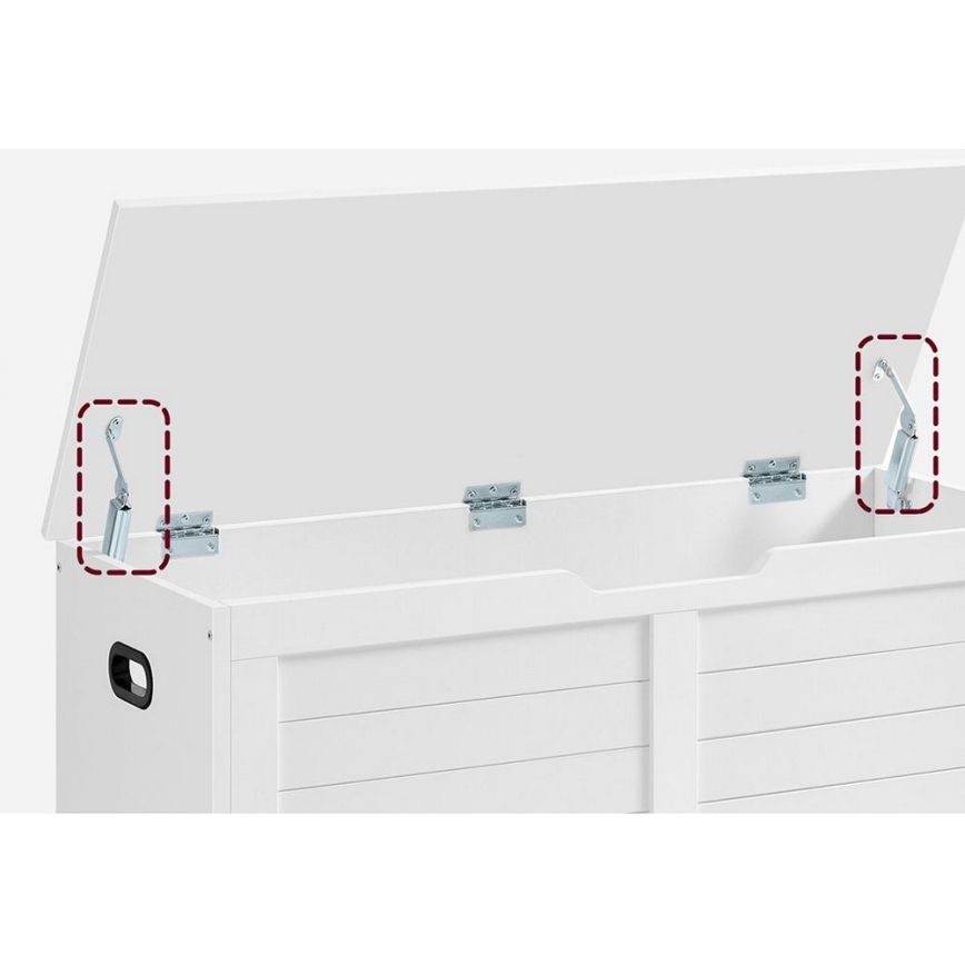 Hoiukirst TOVIAN 100x46x40 cm valge