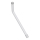 Hoob peeglitele 1x14,8 cm roostevaba teras/valge