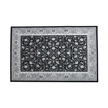 Idamaine vaip GRECE 120x170 cm 2150 g/m2 must/hall/valge
