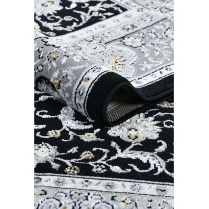 Idamaine vaip GRECE 120x170 cm 2150 g/m2 must/hall/valge