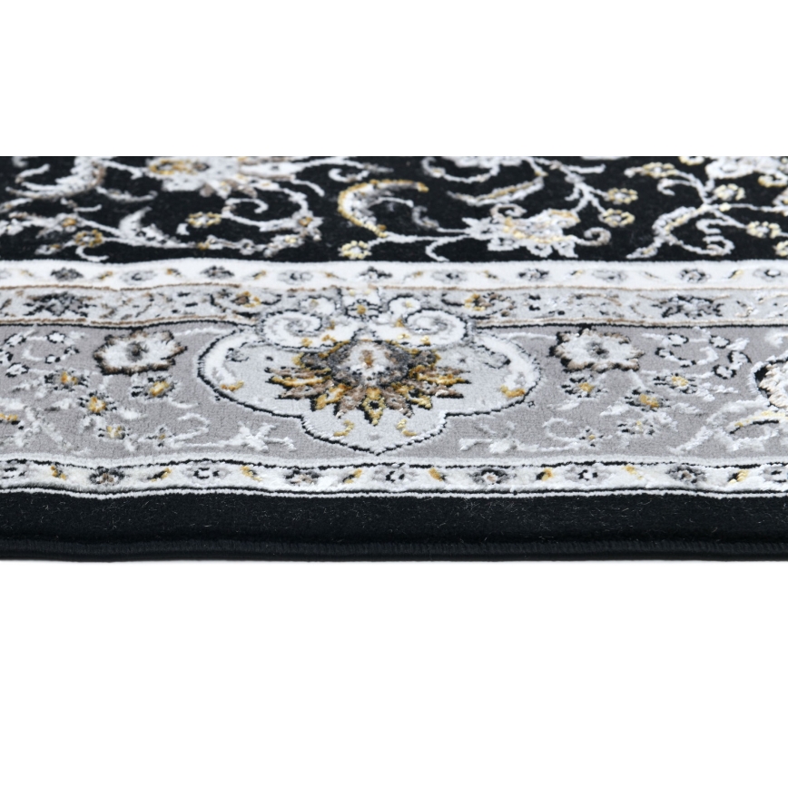 Idamaine vaip GRECE 120x170 cm 2150 g/m2 must/hall/valge