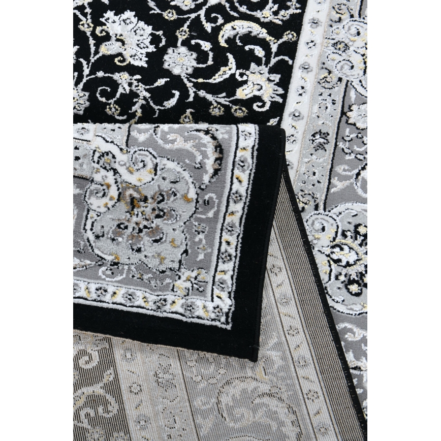 Idamaine vaip GRECE 120x170 cm 2150 g/m2 must/hall/valge