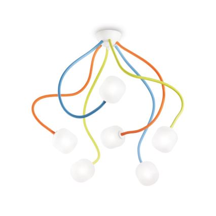 Ideal Lux - Asenduslambivarjuk lühtrile OCTOPUS G9, läbimõõt 10 cm, valge