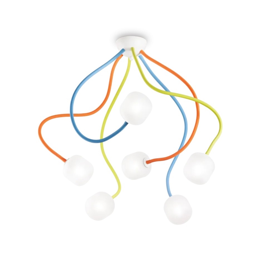 Ideal Lux - Asenduslambivarjuk lühtrile OCTOPUS G9, läbimõõt 10 cm, valge