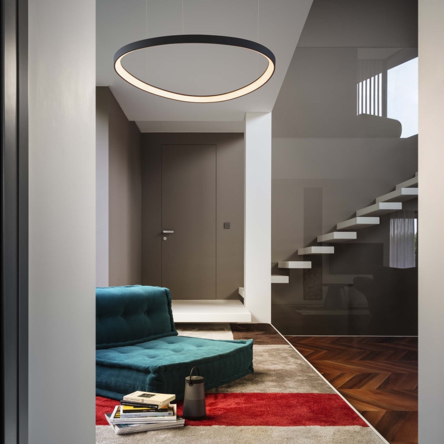 Ideal Lux - LED-rippvalgusti kaablil GEMINI LED/36W/230V 4000K läbimõõt 42,5 cm CRI 90 must