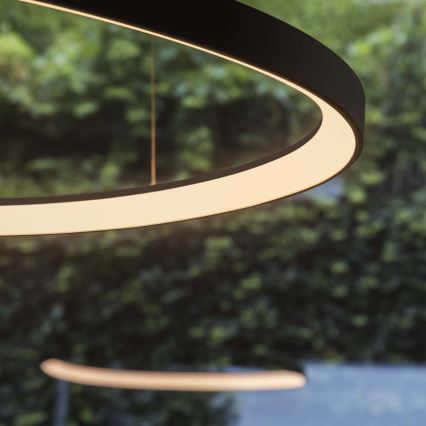 Ideal Lux - LED-rippvalgusti kaablil GEMINI LED/36W/230V 4000K läbimõõt 42,5 cm CRI 90 must