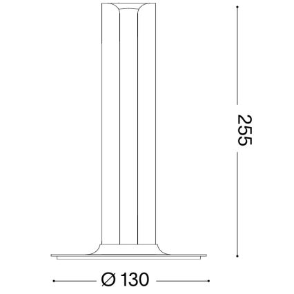 Ideal Lux - Hämardatav LED-laualamp DORICA LED/8W/230V CRI 90 kuldne