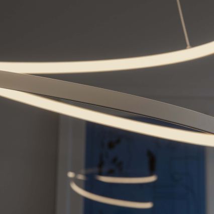 Ideal Lux - Hämardatav LED-ripplamp kaablil OZ LED/55W/230V, läbimõõt 80 cm, CRI 90, valge