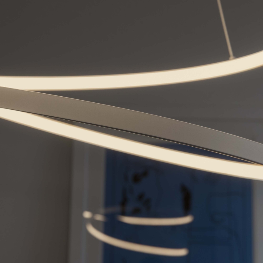 Ideal Lux - Hämardatav LED-ripplamp kaablil OZ LED/55W/230V, läbimõõt 80 cm, CRI 90, valge