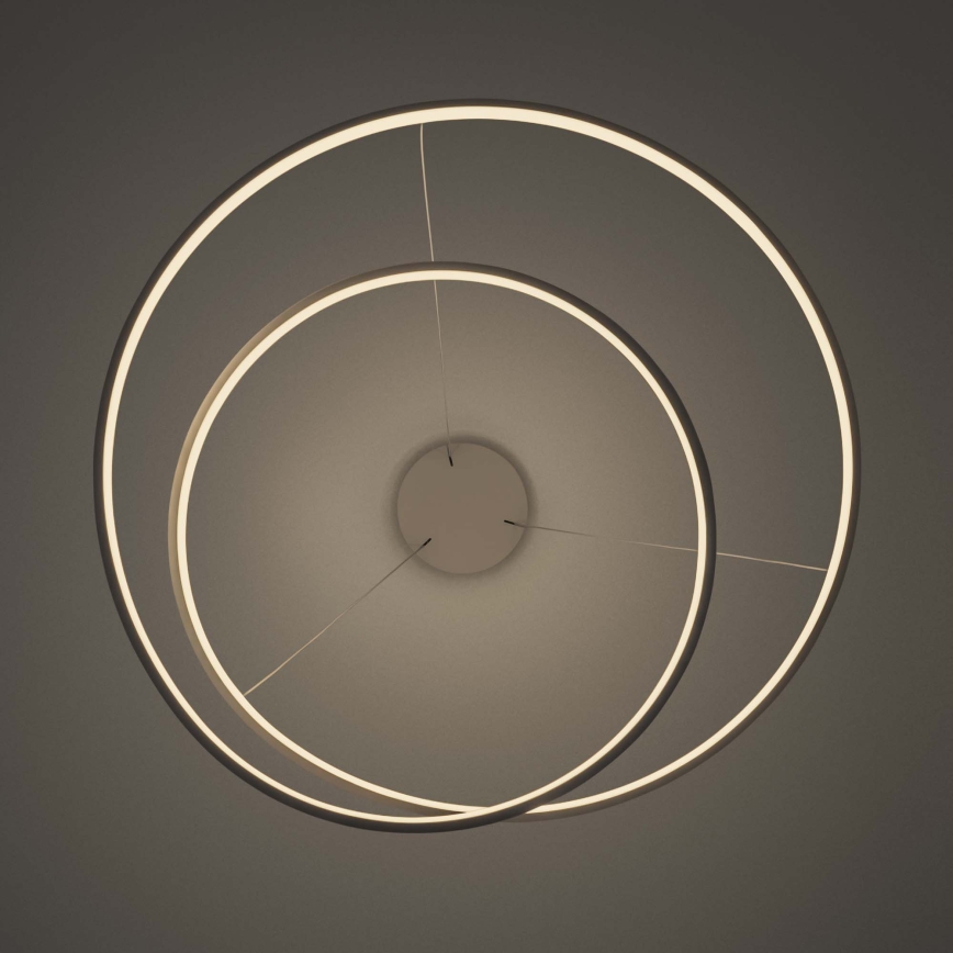 Ideal Lux - Hämardatav LED-ripplamp kaablil OZ LED/55W/230V, läbimõõt 80 cm, CRI 90, valge