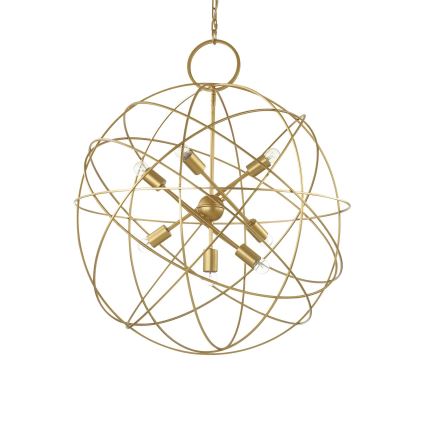 Ideal Lux - ketiga lühter KONSE 7xE27/60W/230V, läbimõõt 80 cm, kuldne