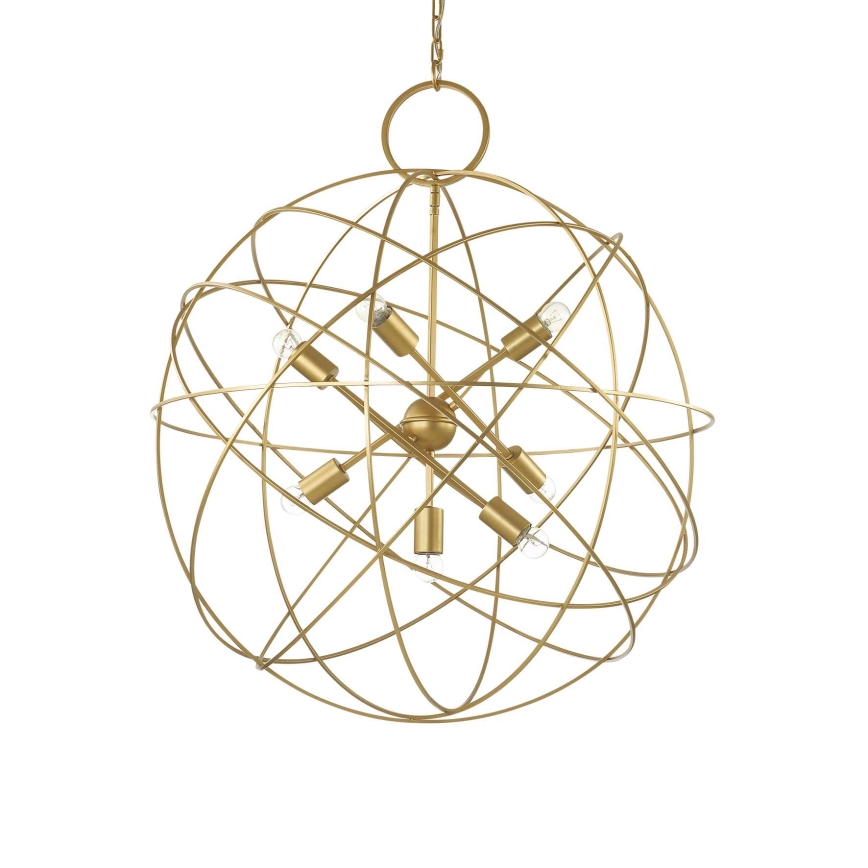 Ideal Lux - ketiga lühter KONSE 7xE27/60W/230V, läbimõõt 80 cm, kuldne