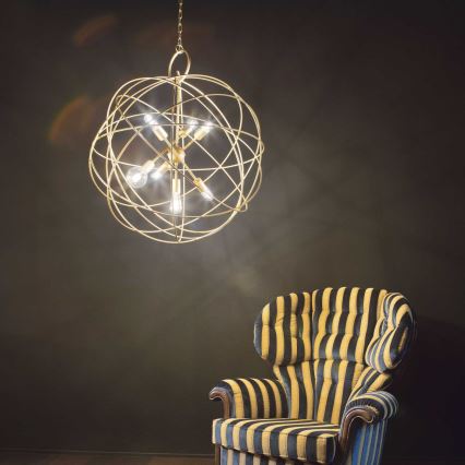 Ideal Lux - ketiga lühter KONSE 7xE27/60W/230V, läbimõõt 80 cm, kuldne