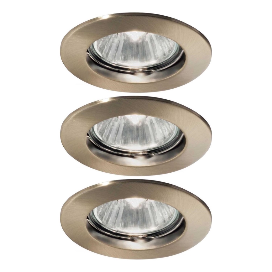 Ideal Lux - KOMPLEKT 3x Süvistatav valgusti 1xGU10/50W/230V