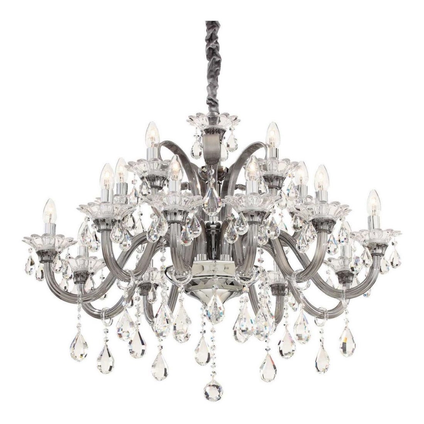 Ideal Lux - Kristall-lühter COLOSSAL 15xE14/40W/230V d. 95 cm hall/läikiv kroom