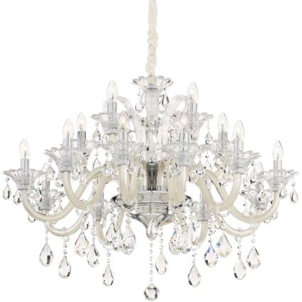 Ideal Lux - Kristall-lühter COLOSSAL 15xE14/40W/230V d. 95 cm kreemikas/läikiv kroom