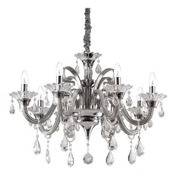 Ideal Lux - Kristall-lühter COLOSSAL 8xE14/40W/230V d. 78 cm hall/läikiv kroom