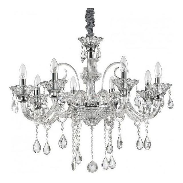 Ideal Lux - Kristall-lühter COLOSSAL 8xE14/40W/230V d. 78 cm läikiv kroom