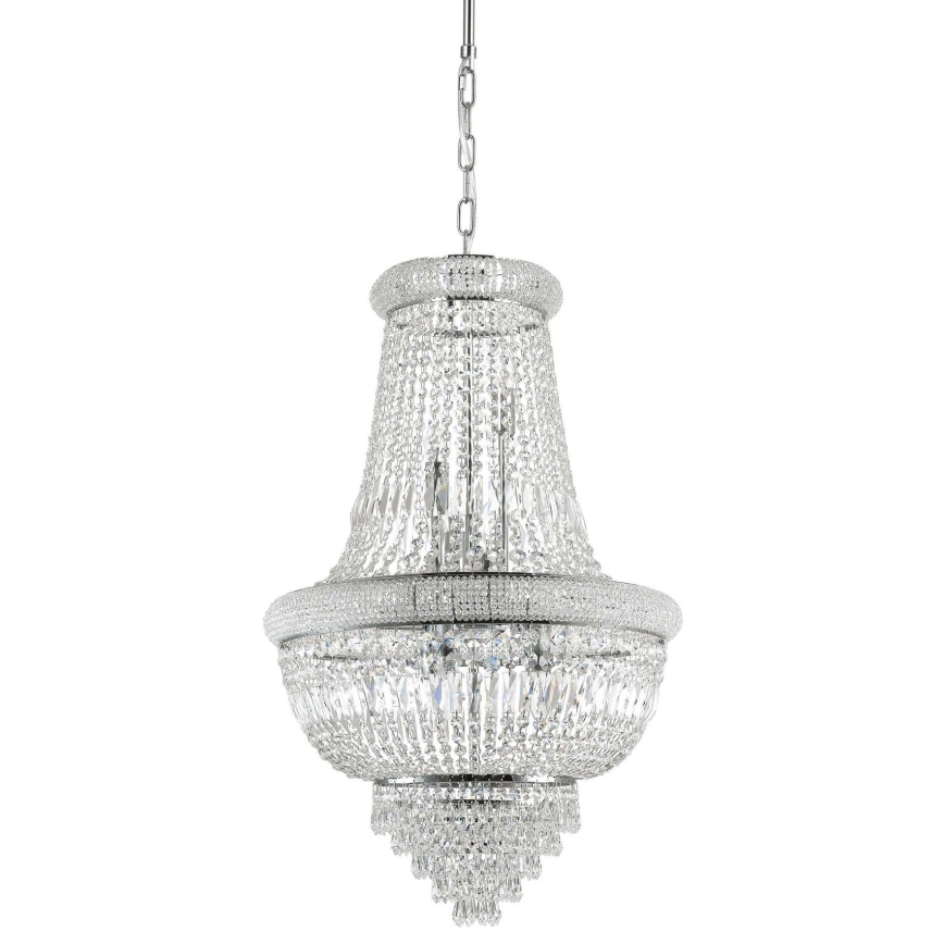 Ideal Lux - Kristall-lühter DUBAI 10xE14/28W/230V d. 52 cm läikiv kroom