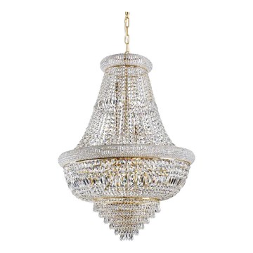 Ideal Lux - Kristall-lühter DUBAI 24xE14/28W/230V d. 80 cm kuldne