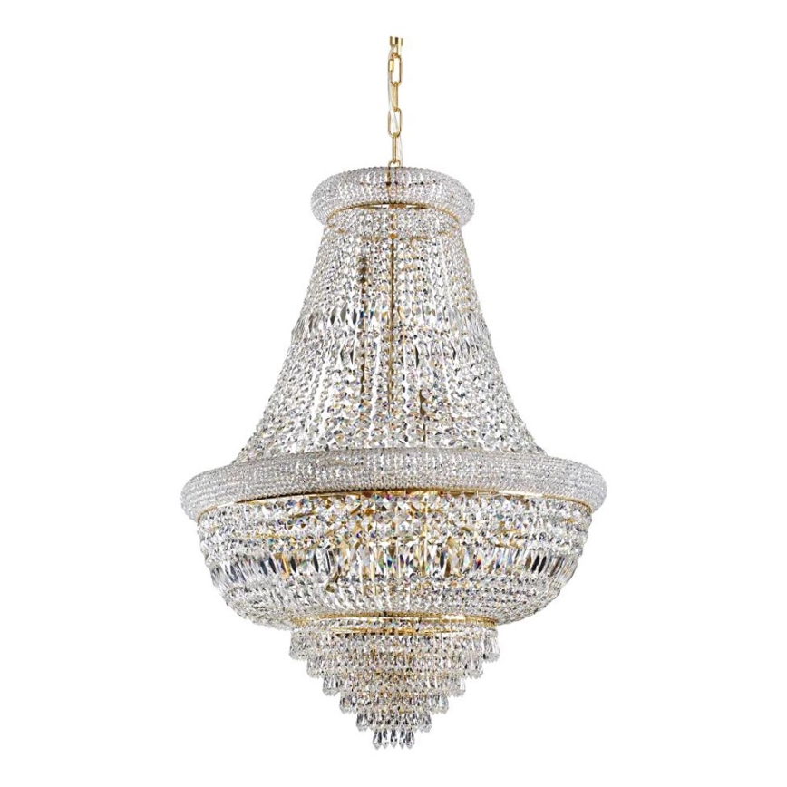 Ideal Lux - Kristall-lühter DUBAI 24xE14/28W/230V d. 80 cm kuldne