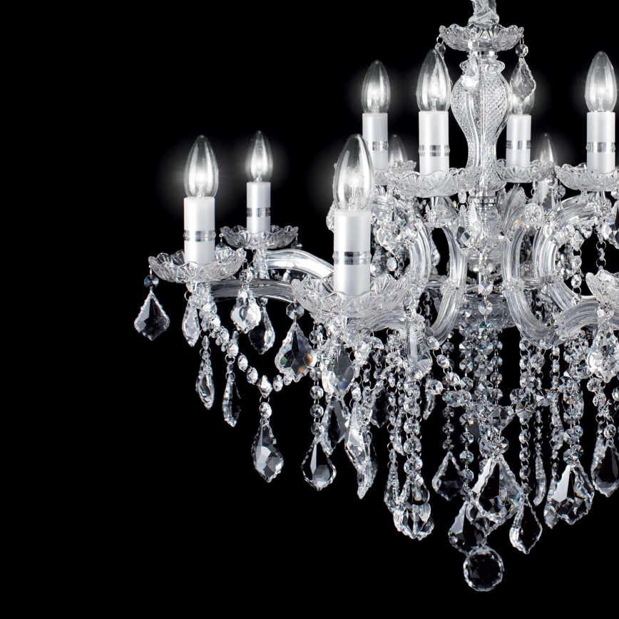 Ideal Lux - Kristall-lühter FLORIAN 18xE14/40W/230V d. 86 cm läbipaistev