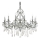 Ideal Lux - Kristall-lühter GIOCONDA 12xE14/40W/230V d. 90 cm hõbedane