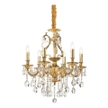 Ideal Lux - Kristall-lühter GIOCONDA 6xE14/40W/230V d. 62 cm kuldne