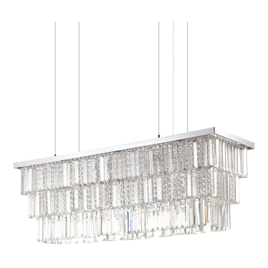 Ideal Lux - Kristall-lühter MARTINEZ 8xE14/40W/230V läikiv kroom