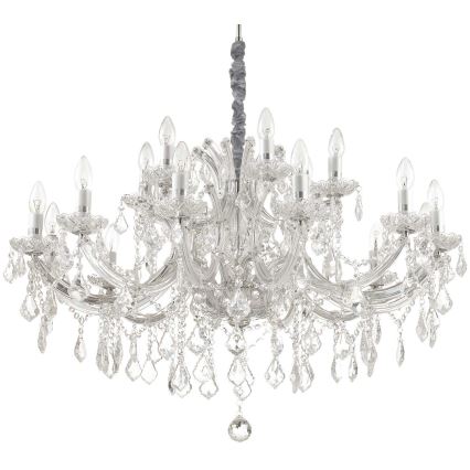 Ideal Lux - Kristall-lühter NAPOLEON 18xE14/40W/230V d. 96 cm läikiv kroom