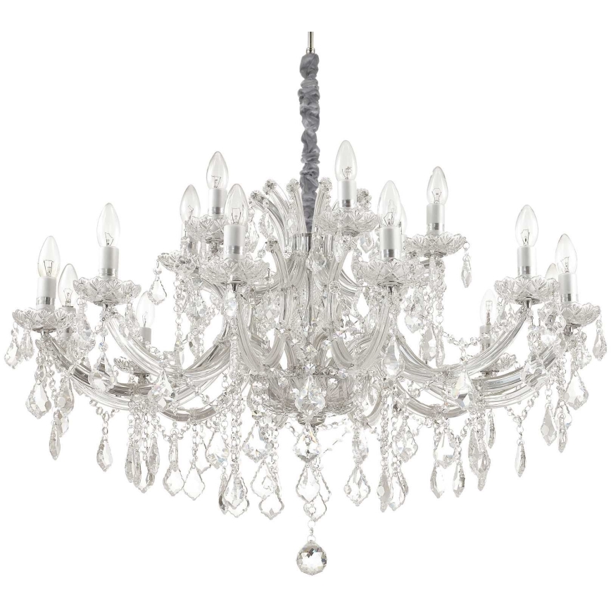 Ideal Lux - Kristall-lühter NAPOLEON 18xE14/40W/230V d. 96 cm läikiv kroom