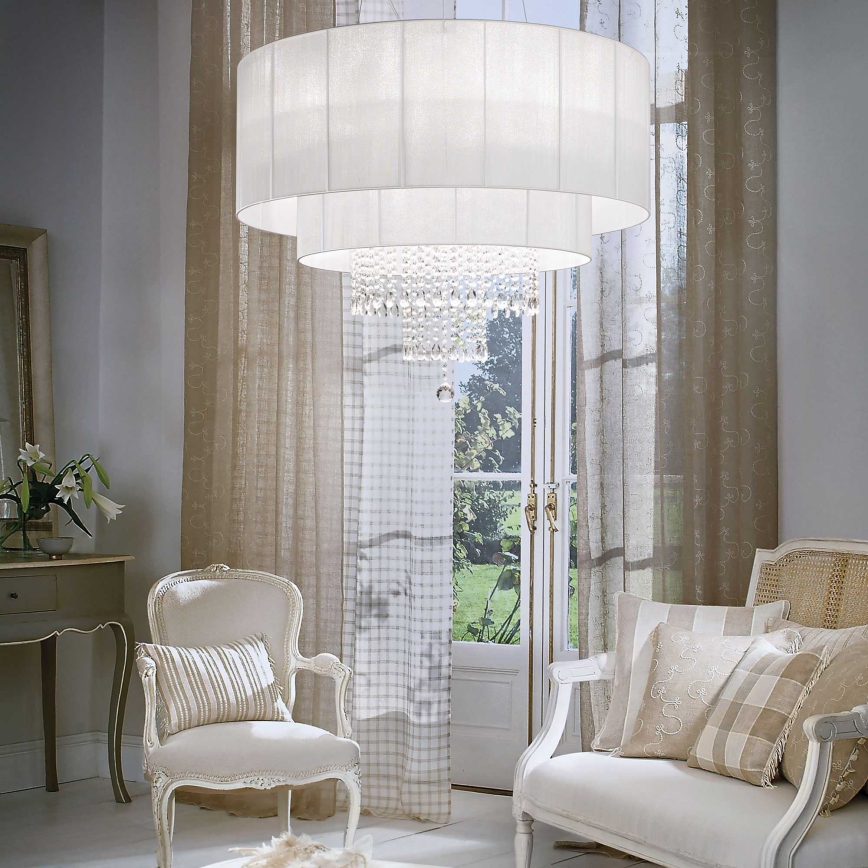Ideal Lux - Kristall-lühter OPERA 10xE27/60W/230V d. 90 cm valge