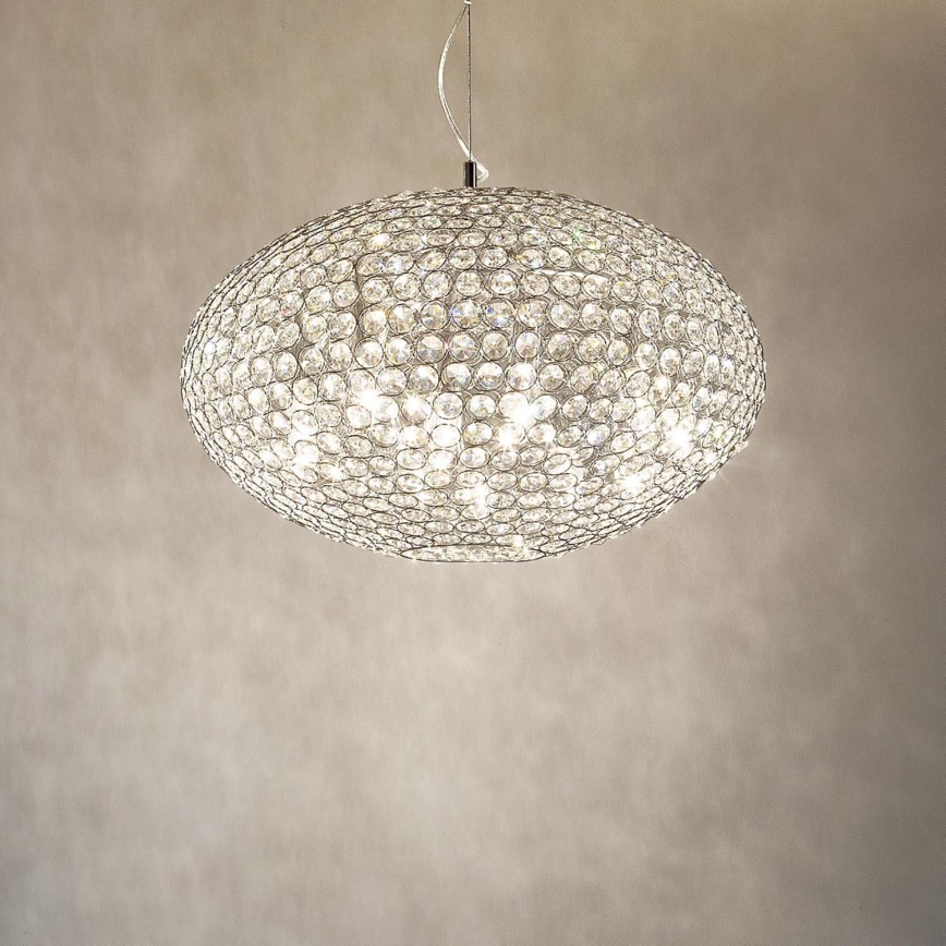 Ideal Lux - Kristall-lühter ORION 12xE14/40W/230V d. 60 cm hõbedane