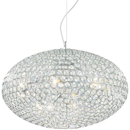 Ideal Lux - Kristall-lühter ORION 12xE14/40W/230V d. 60 cm hõbedane