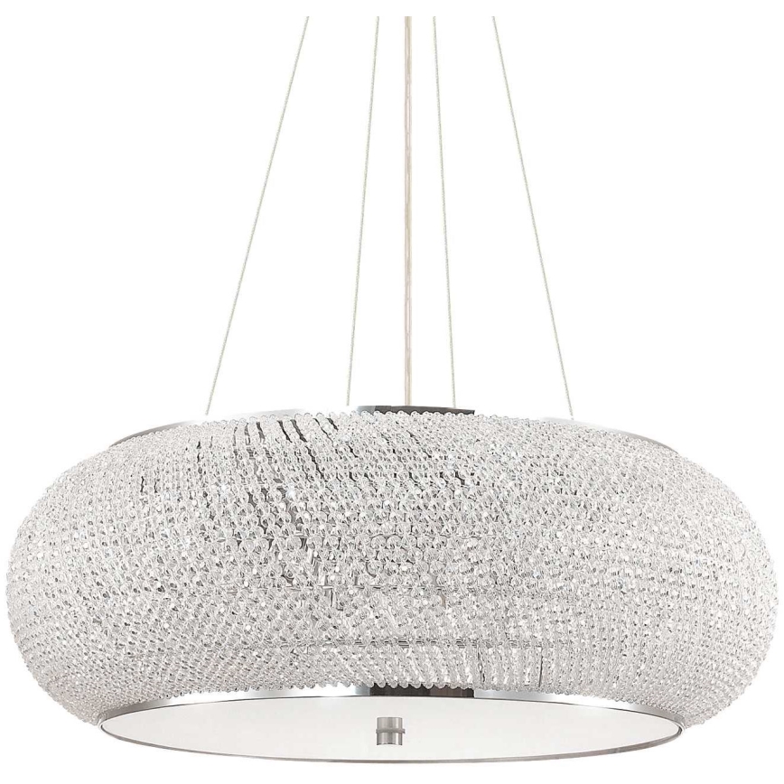 Ideal Lux - Kristall-lühter PASHA 14xE14/40W/230V d. 65 cm läikiv kroom
