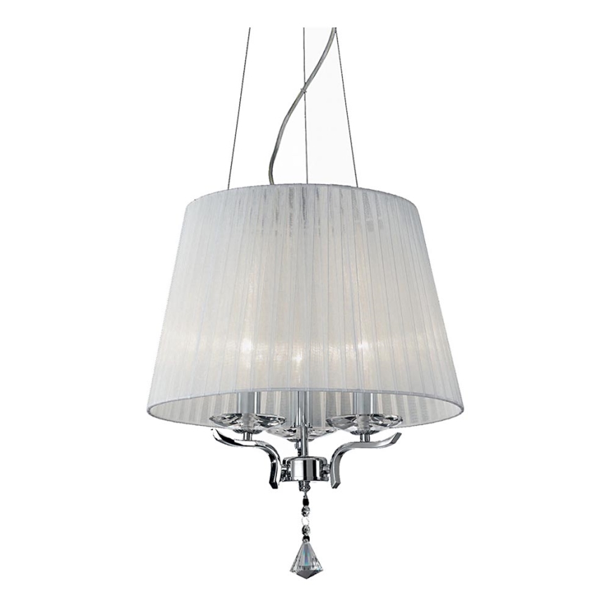 Ideal Lux - Kristall-lühter PEGASO 3xE14/28W/230V d. 40 cm läikiv kroom