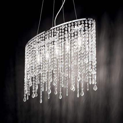 Ideal Lux - Kristall-lühter RAIN 5xE14/40W/230V läbipaistev