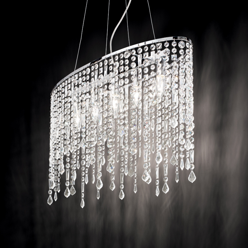 Ideal Lux - Kristall-lühter RAIN 5xE14/40W/230V läbipaistev