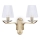 Ideal Lux - Kristall seinalamp PEGASO 2xE14/28W/230V kuldne