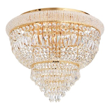 Ideal Lux - Kristallist laevalgusti DUBAI 6xE14/28W/230V d. 52 cm kuldne
