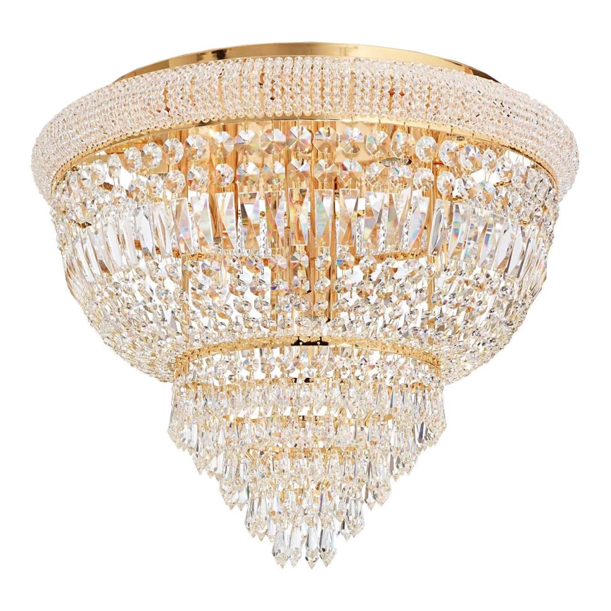 Ideal Lux - Kristallist laevalgusti DUBAI 6xE14/28W/230V d. 52 cm kuldne