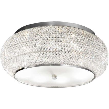 Ideal Lux - Kristallist laevalgusti PASHA 10xE14/40W/230V d. 55 läikiv kroom