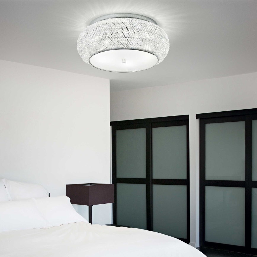 Ideal Lux - Kristallist laevalgusti PASHA 10xE14/40W/230V d. 55 läikiv kroom