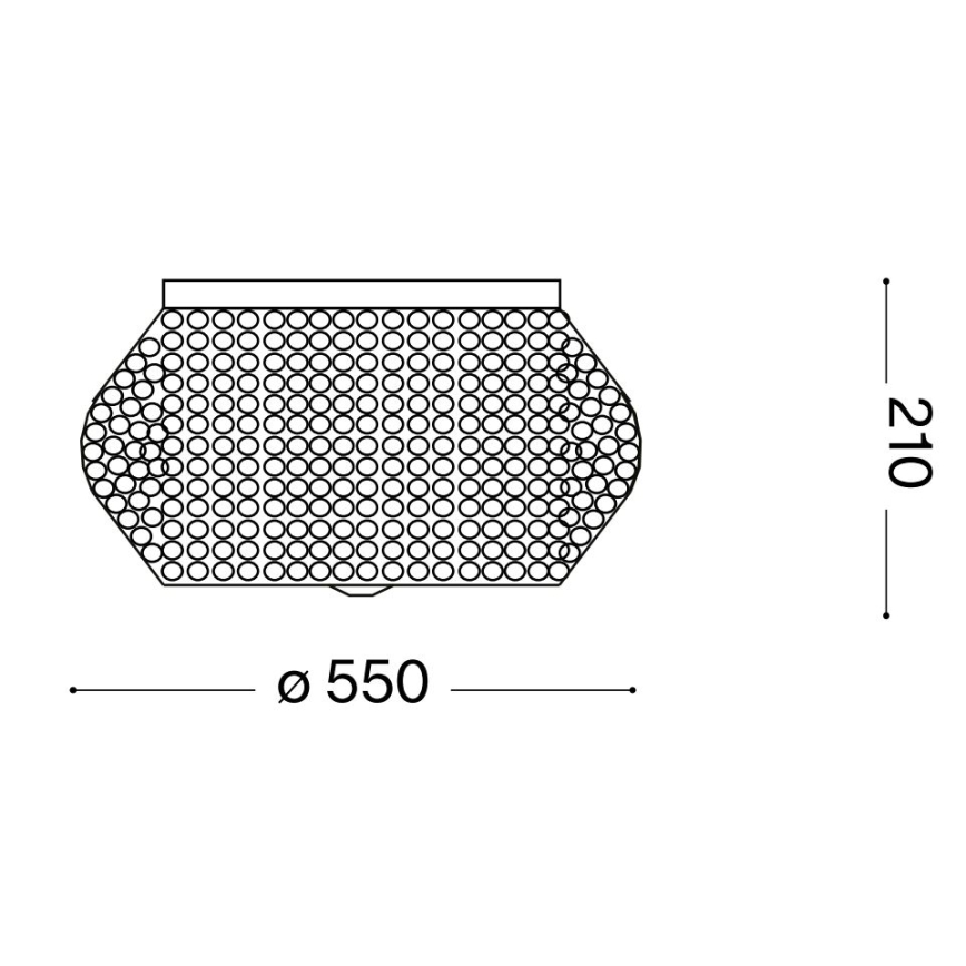 Ideal Lux - Kristallist laevalgusti PASHA 10xE14/40W/230V d. 55 läikiv kroom