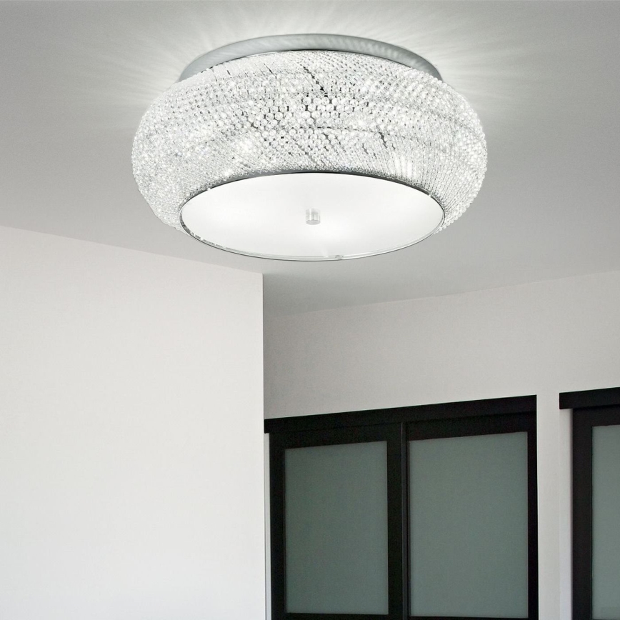 Ideal Lux - Kristallist laevalgusti PASHA 10xE14/40W/230V d. 55 läikiv kroom
