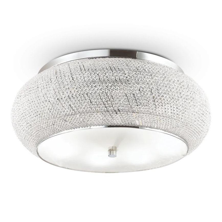 Ideal Lux - Kristallist laevalgusti PASHA 14xE14/40W/230V d. 65 läikiv kroom