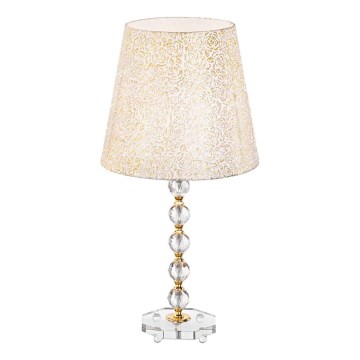 Ideal Lux - Kristallist laualamp QUEEN 1xE27/60W/230V kuldne